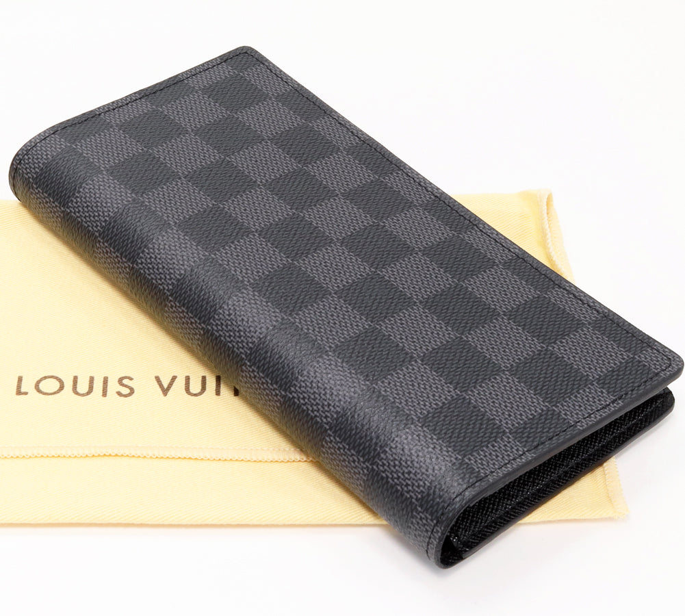 Louis Vuitton Damier Graphite Long Wallet N62665 in Pristine Condition