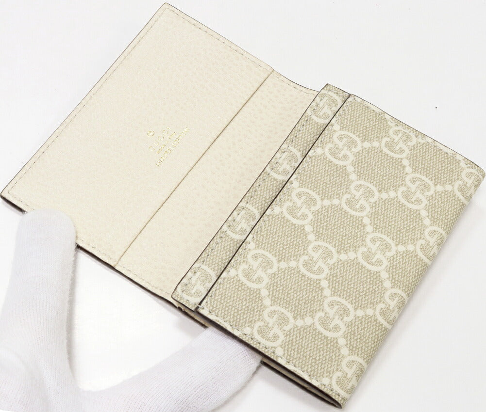 Gucci Bifold Card Case GG Supreme Ivory