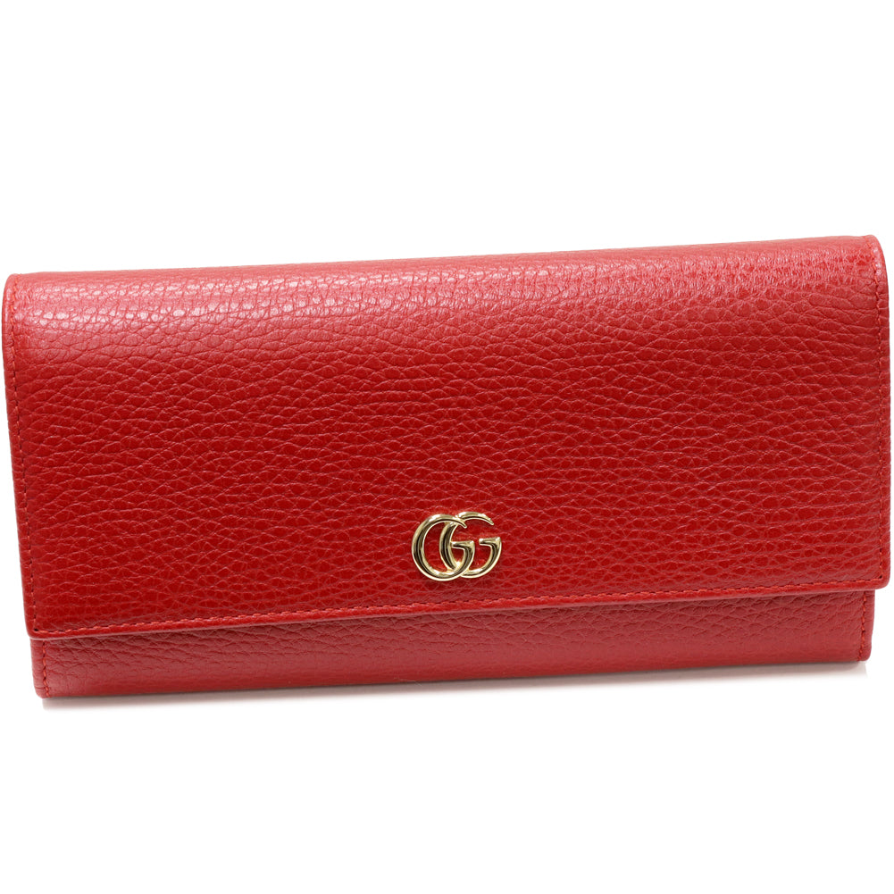 Gucci GG Marmont Continental Wallet Red 456116 in Pristine Condition