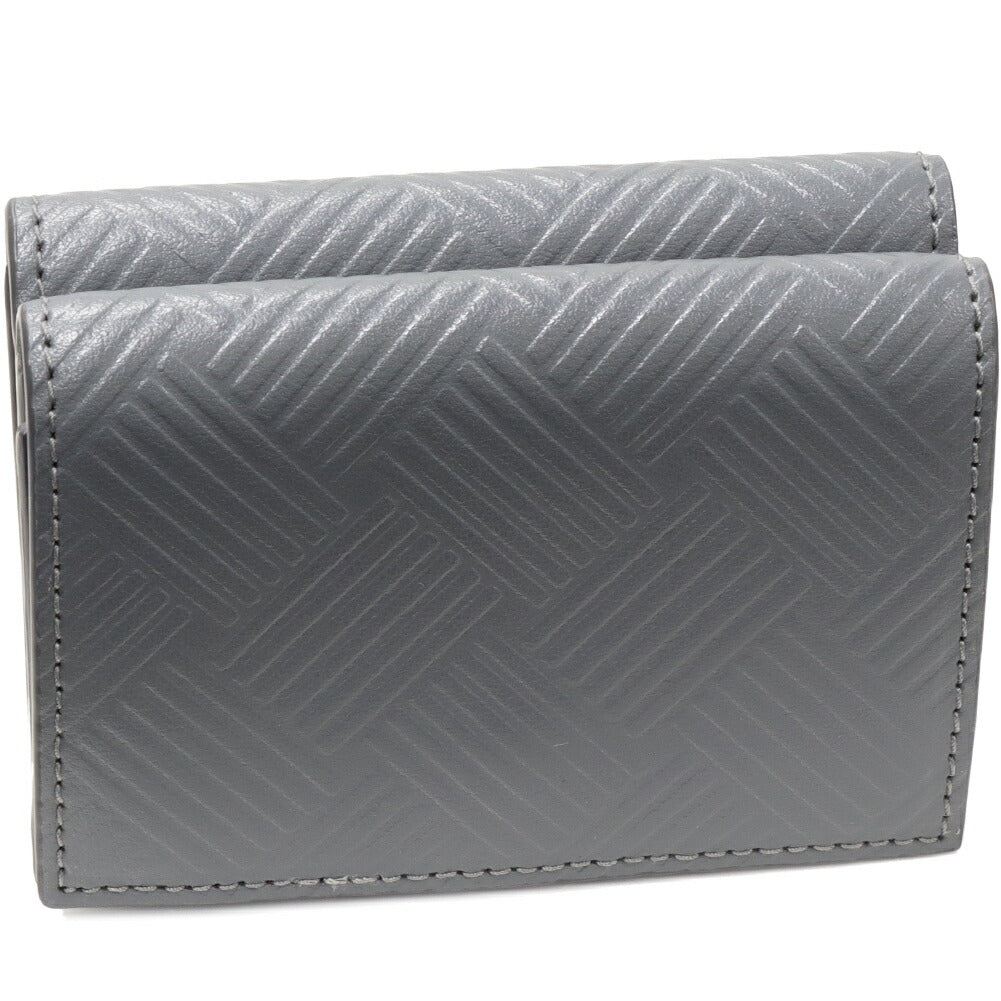 Bottega Veneta Compact Trifold Wallet Gray