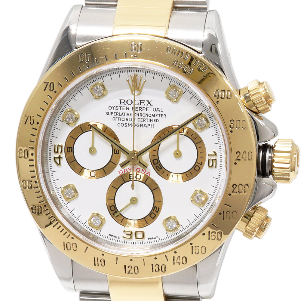 Rolex Daytona 116523G Men's Automatic Watch Stainless Steel Yellow Gold in Great Condition