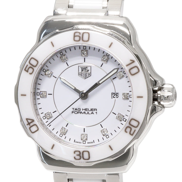 TAG Heuer Formula 1 WAH1315 Ladies White Ceramic Diamond Quartz