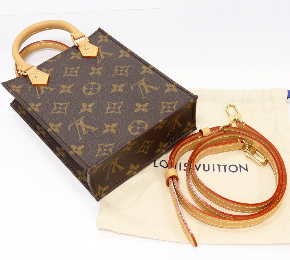 Louis Vuitton Monogram Canvas Petit Sac Plat Handbag M81295