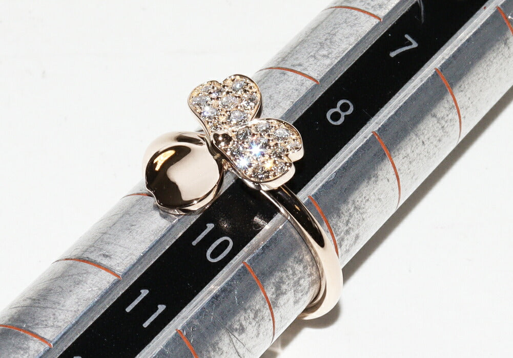 Tiffany & Co K18PG Diamond Paper Flower Ring