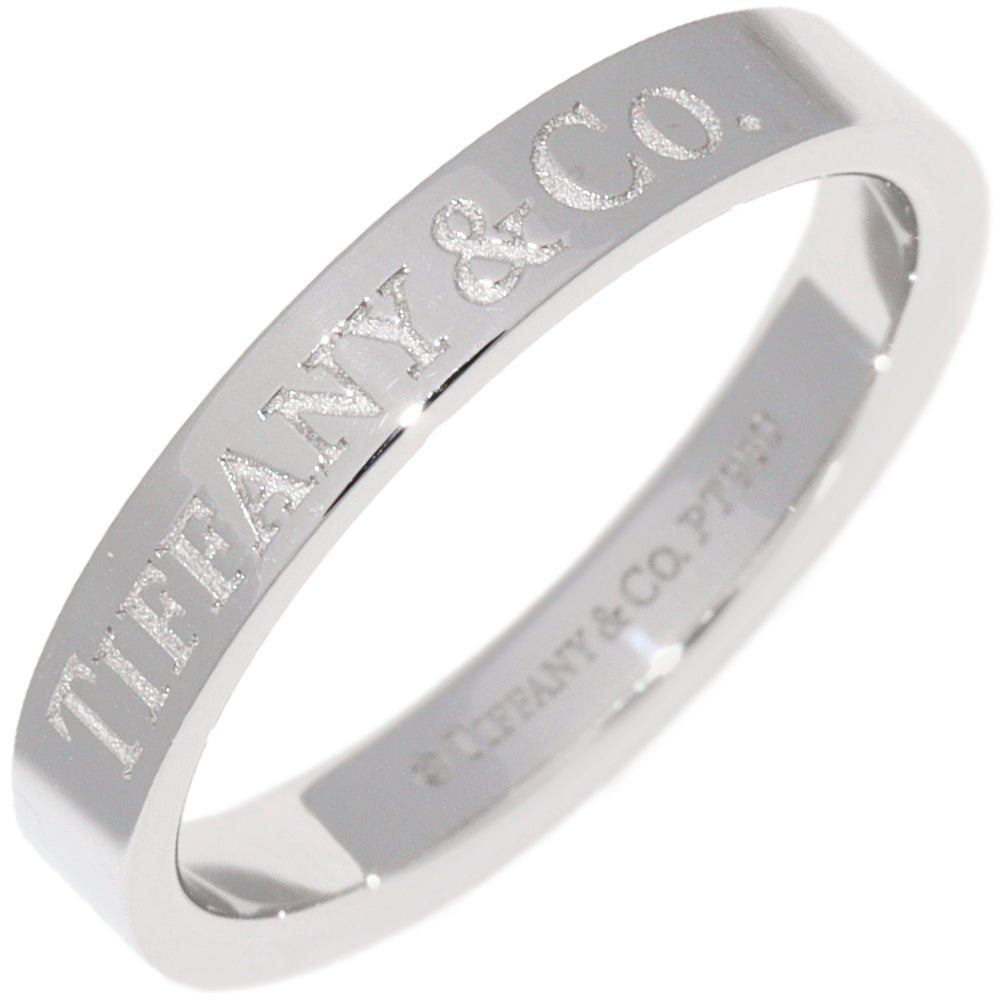 Tiffany & Co Pt950 Flat Band Ring Size 11 in Great Condition