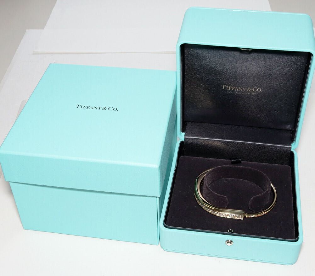 Tiffany & Co K18YG Diamond Bracelet Bangle