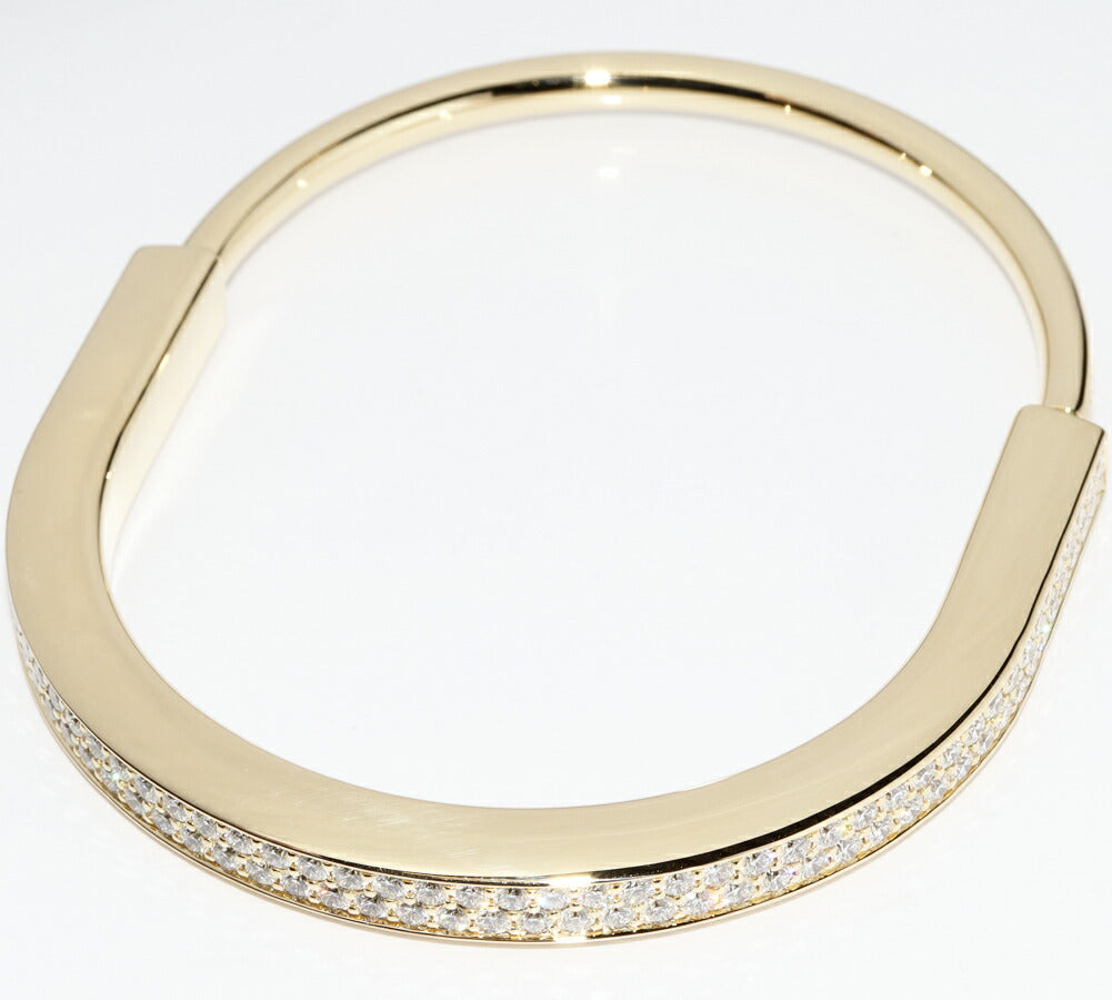 Tiffany & Co K18YG Diamond Bracelet Bangle