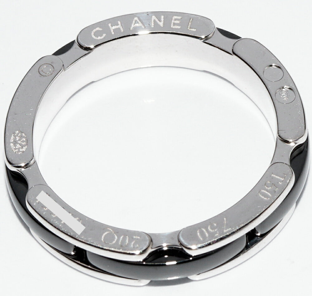 Chanel J12 Ultra Ring Black Ceramic K18WG