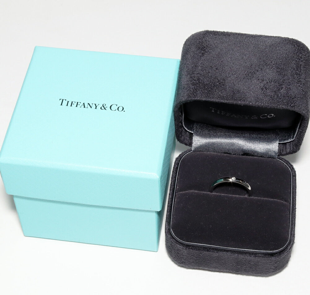 Tiffany & Co Pt950 Diamond Stacking Band Ring