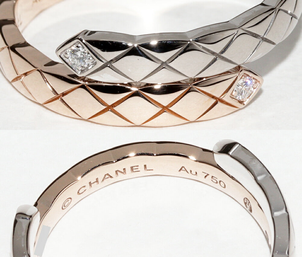 Chanel K18 Gold Diamond Coco Crush Ring