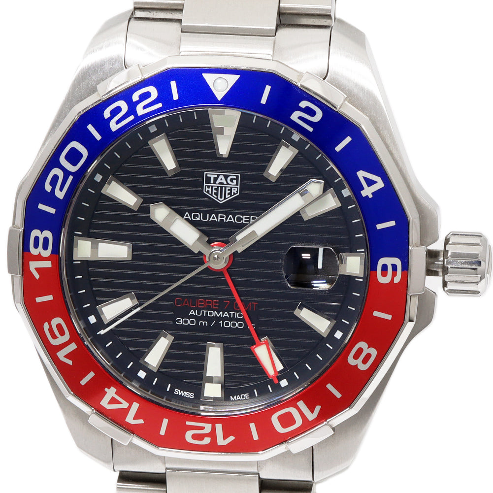 TAG Heuer Aquaracer Caliber 7 GMT Automatic Watch WAY201F in Great Condition