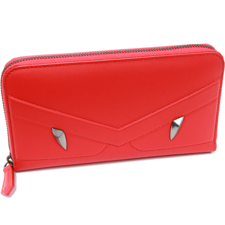 Fendi Bugs Monster Red Leather Wallet