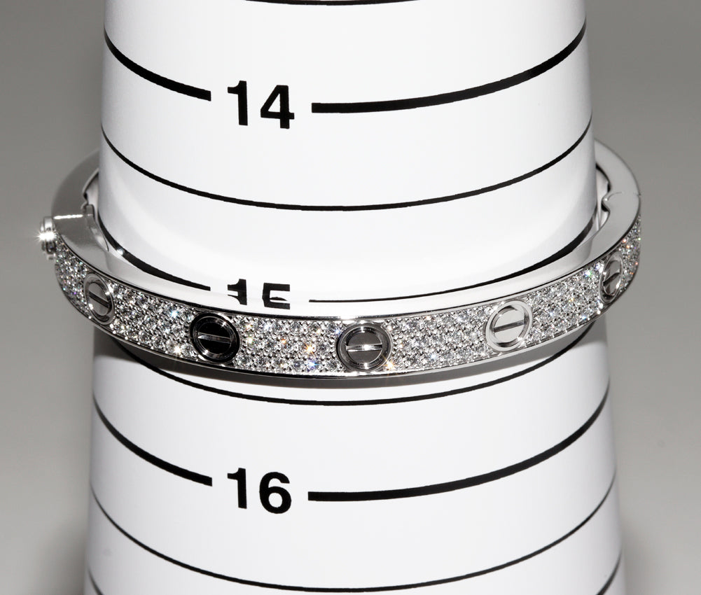 Cartier K18WG Diamond Bangle N67176 in Great Condition