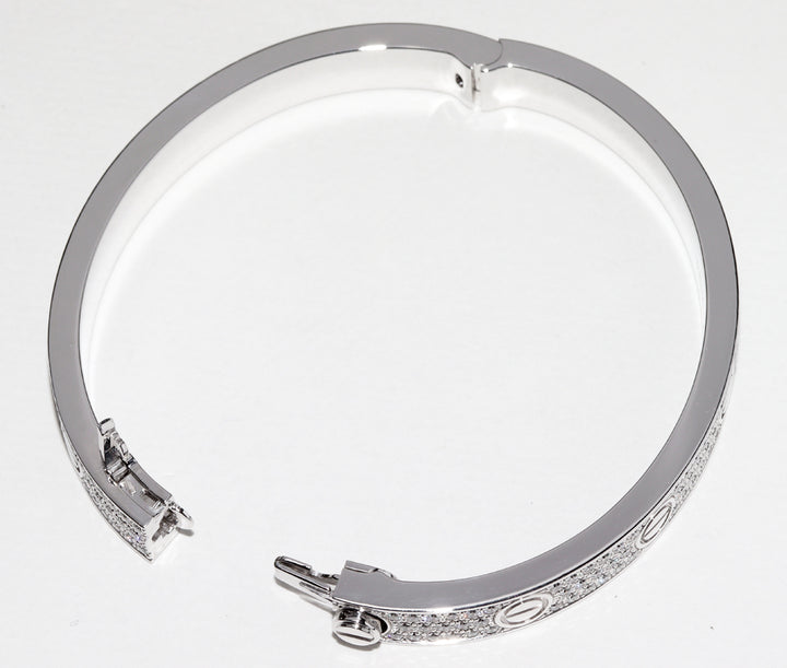 Cartier K18WG Diamond Bangle N67176 in Great Condition