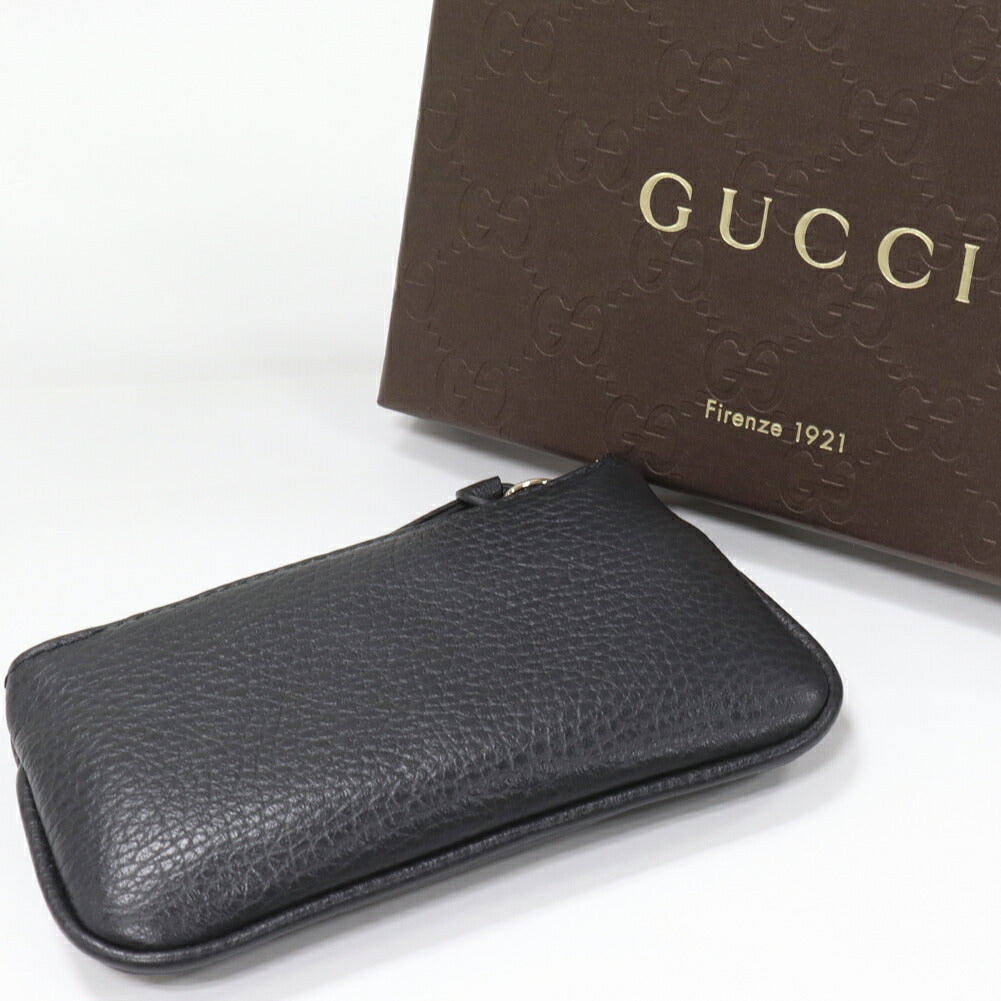 Gucci Coin Case with Key Ring Black