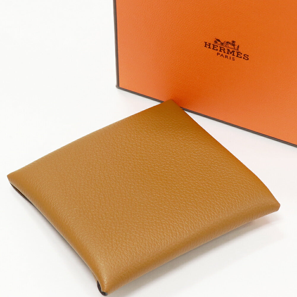 Hermes Evercolor Bastia Coin Case Brown