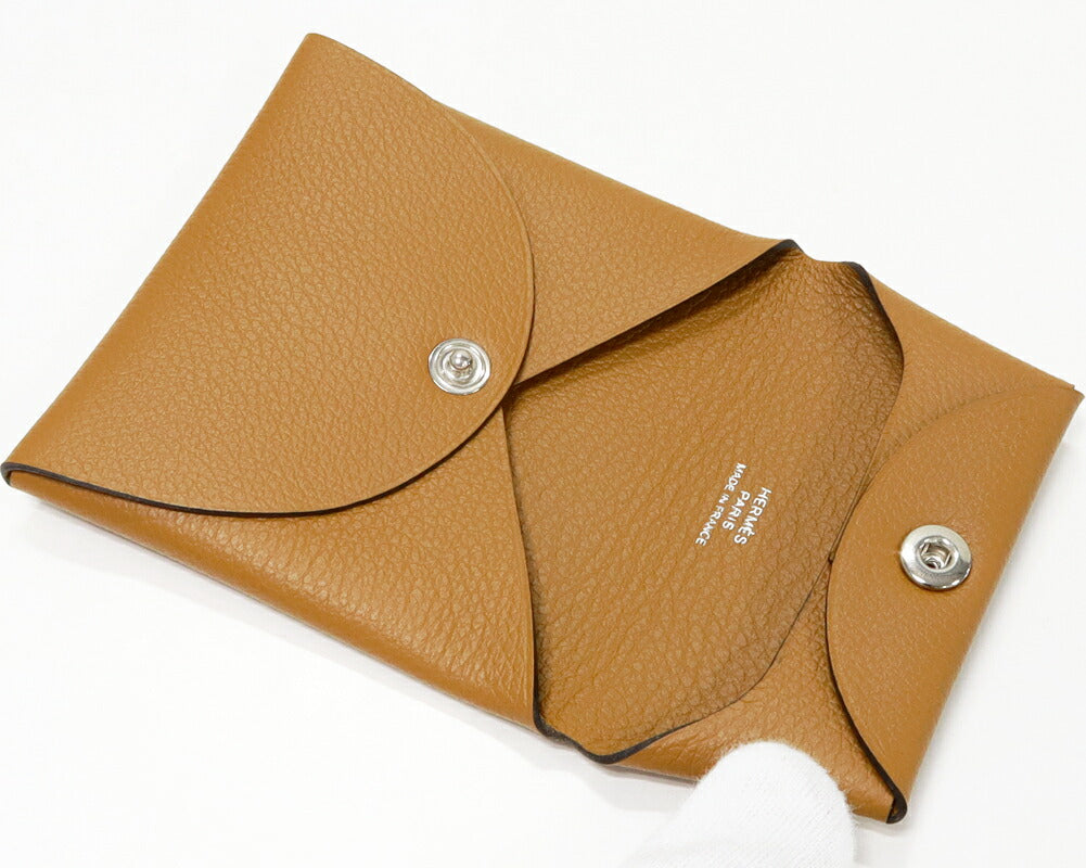 Hermes Evercolor Bastia Coin Case Brown