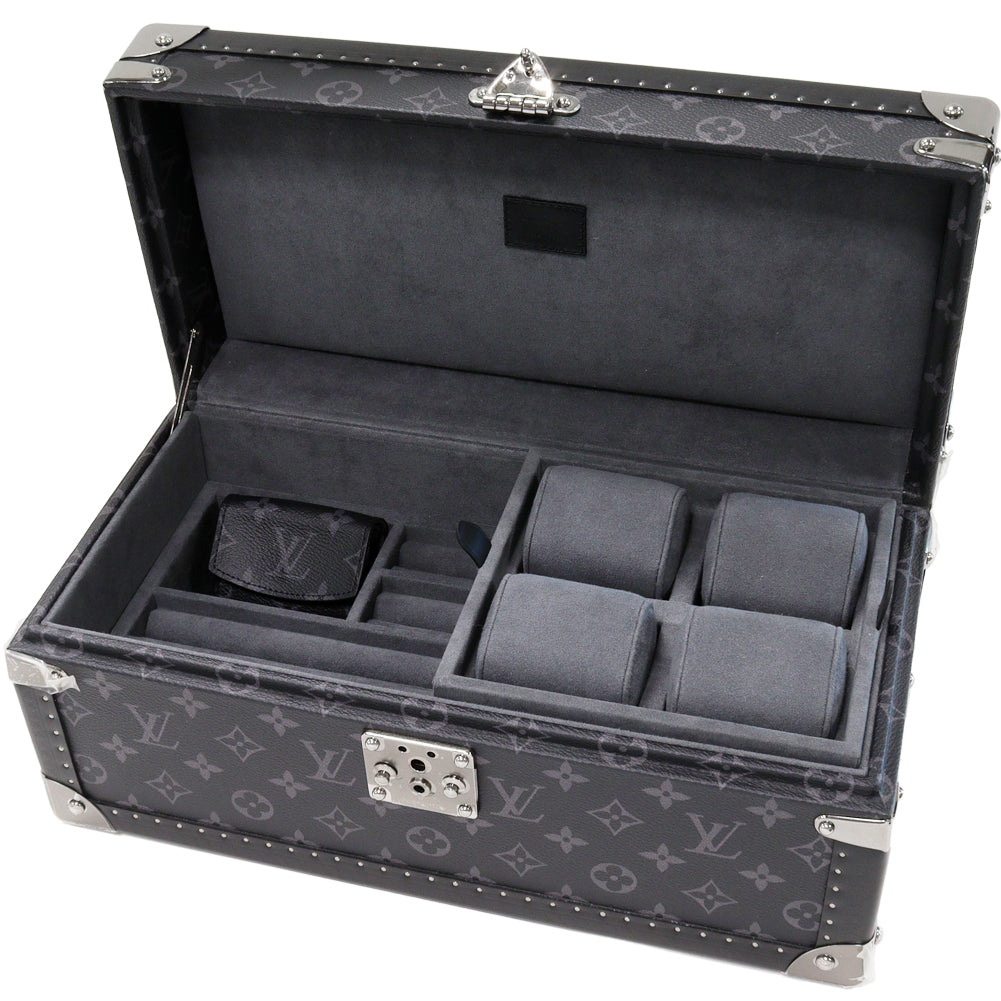 Louis Vuitton Monogram Eclipse Jewelry Box Accessories Case M44127 in Pristine Condition