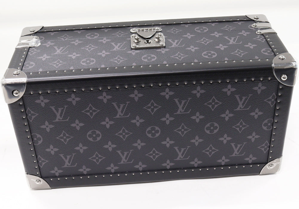 Louis Vuitton Monogram Eclipse Jewelry Box Accessories Case M44127 in Pristine Condition