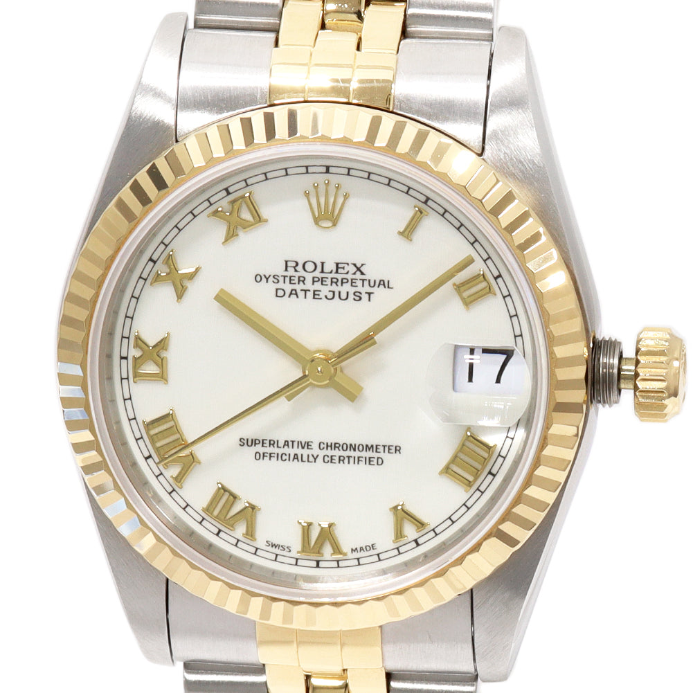 Rolex Datejust 68273 Stainless Steel Yellow Gold Automatic Watch in Great Condition