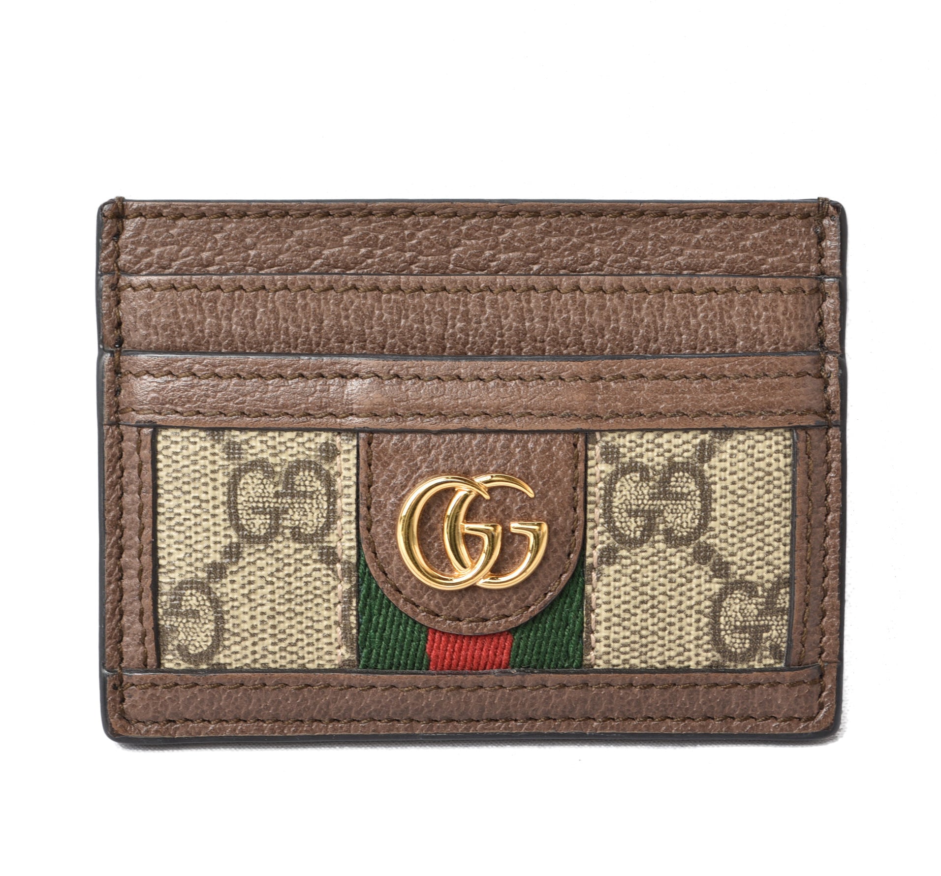 Gucci GG Supreme Leather Card Case 552315 in Excellent Condition