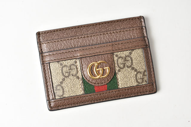 Gucci GG Supreme Leather Card Case 552315