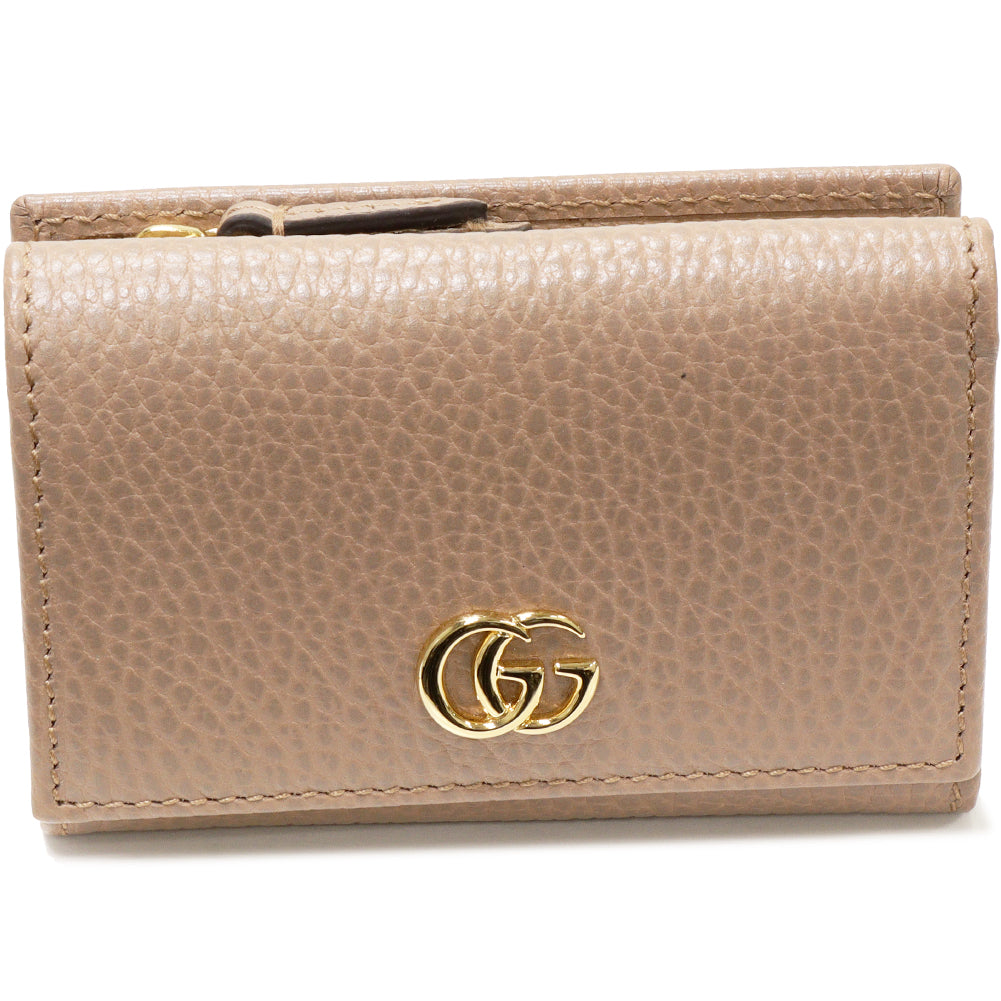 Gucci GG Marmont Compact Trifold Wallet Dusty Pink 644407