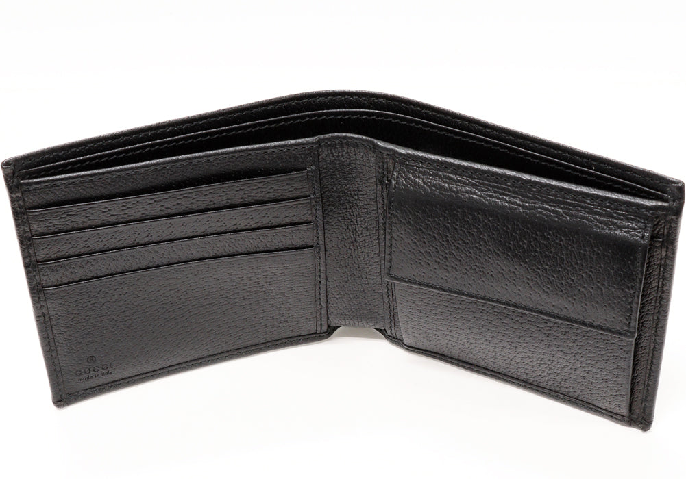 Gucci Horsebit Bifold Wallet Black Calf