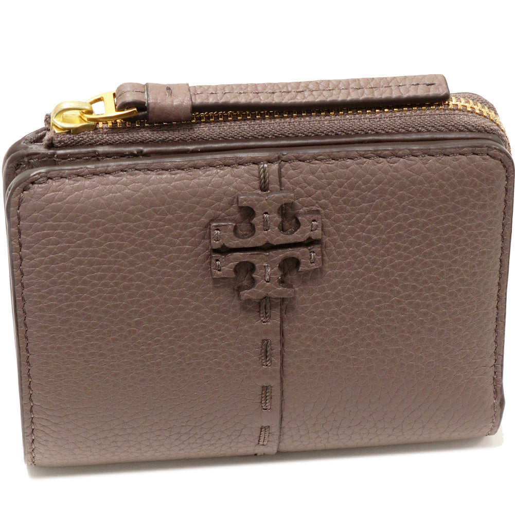 Tory Burch Bifold Wallet Calf Leather