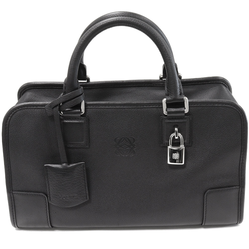 Loewe Calfskin Amazona 28 Handbag Black in Pristine Condition