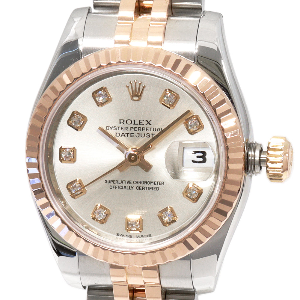 Rolex Datejust 179171G Ladies Diamond Automatic Watch