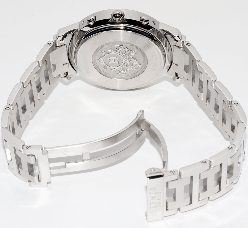 Hermes Clipper Chrono Quartz CL1.910 Stainless Steel