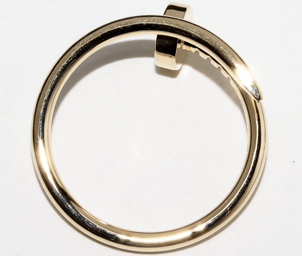 Cartier K18YG Juste Un Clou Ring B42259 in Great Condition