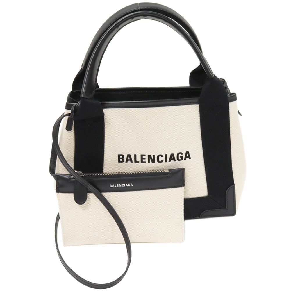 Balenciaga Canvas Calfskin Hand Tote Bag 390346 in Pristine Condition