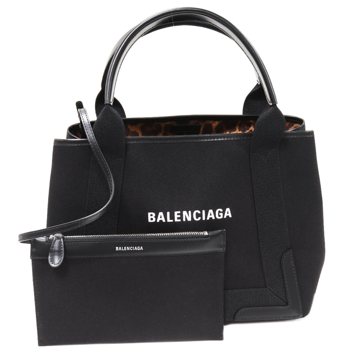 Balenciaga Canvas Calf Tote Bag 339933