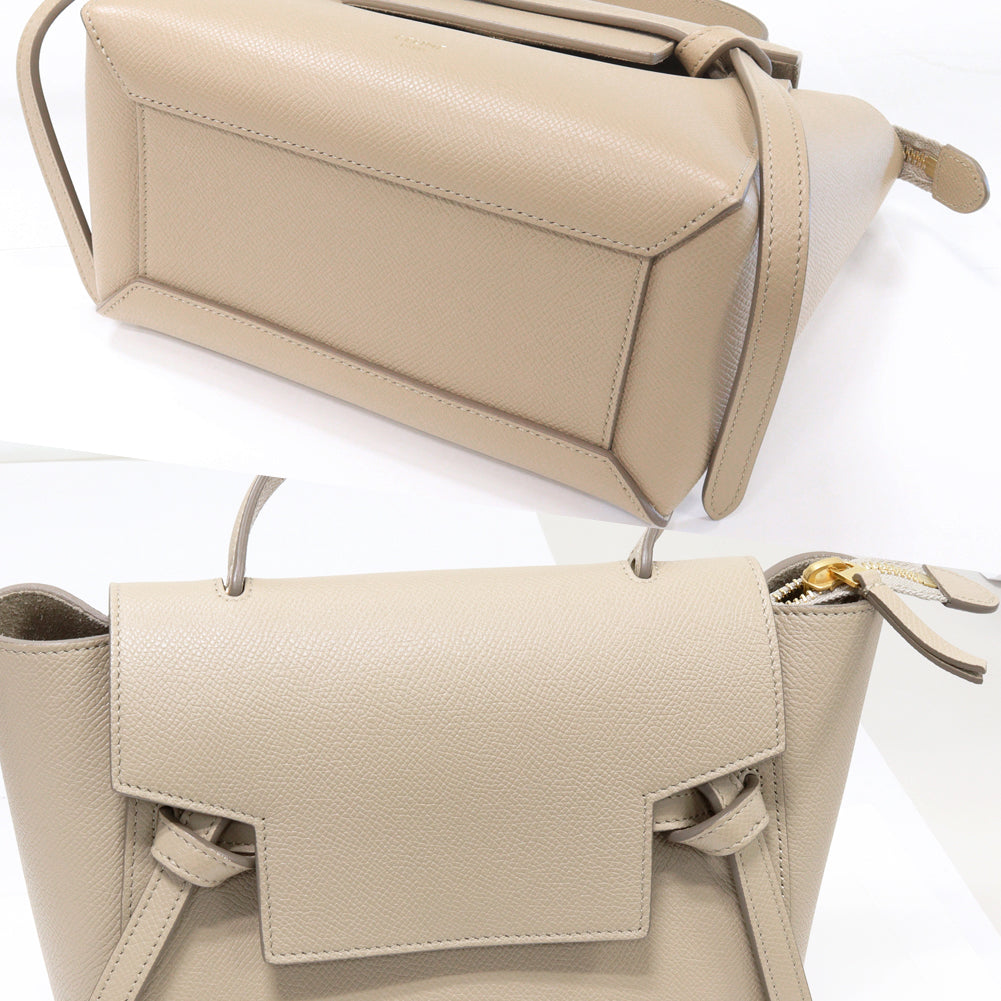 Celine Grain Calf Handbag Shoulder Belt Bag Nano