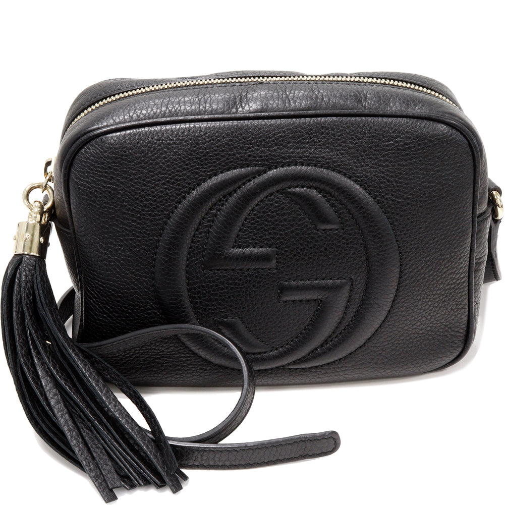 Gucci Soho Disco Bag Calf Leather Black 308364 in Great Condition