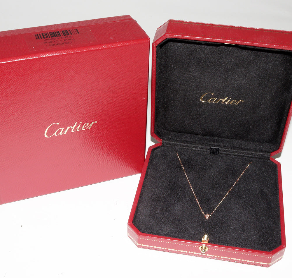 Cartier K18PG Diamond D'Amour Pendant Necklace B72157 in Great Condition