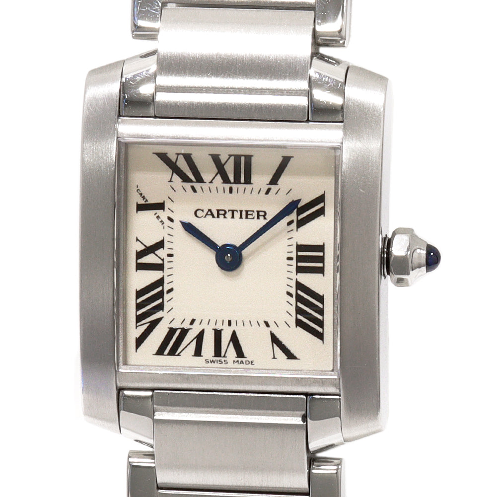 Cartier Tank Française SM Quartz Watch W51008Q3 in Great Condition