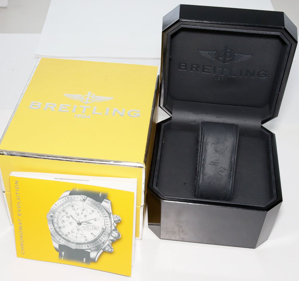 Breitling Chronomat Evolution Bicolour B13356 Automatic Watch in Great Condition