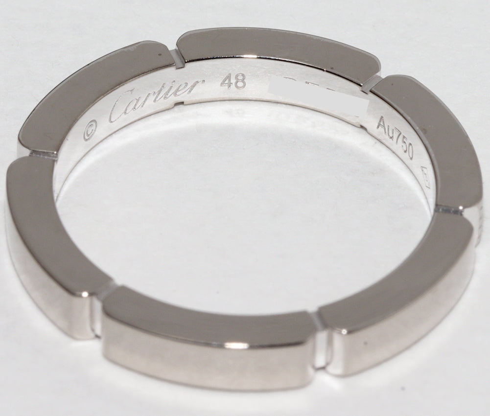 Cartier K18WG Diamond Wedding Ring B42210 in Great Condition