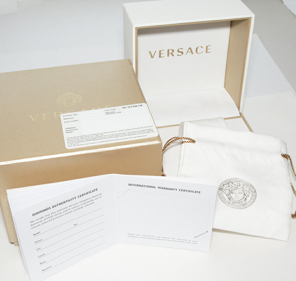 Versace Meander Quartz PGP VELW01322 in Pristine Condition