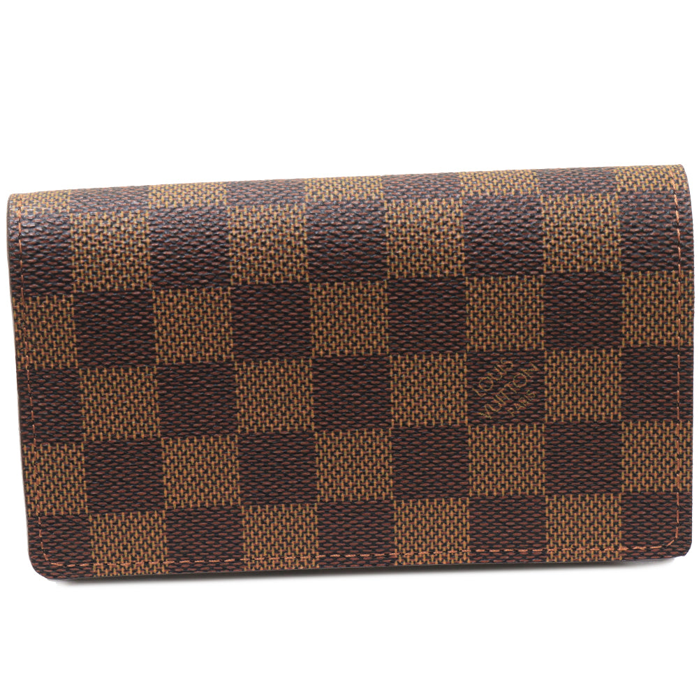 Louis Vuitton Damier Bifold Wallet with Coin Pocket N61736 in Great Condition