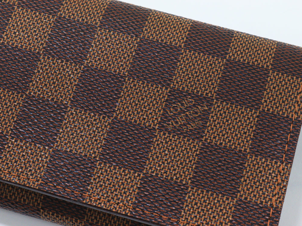 Louis Vuitton Damier Bifold Wallet with Coin Pocket N61736 in Great Condition