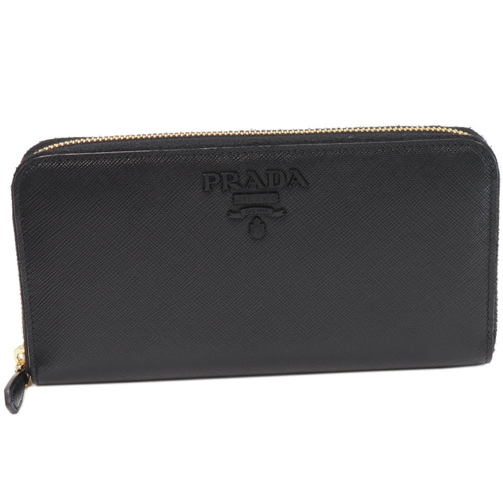 Prada Saffiano Shine Leather Wallet Black 1ML506