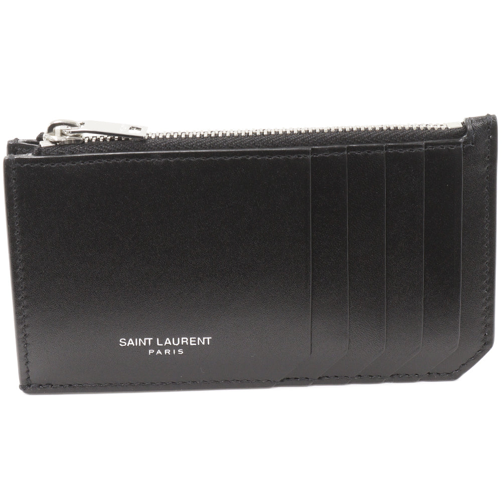 Yves Saint Laurent Calf Leather Card and Coin Case 609362 in Pristine Condition