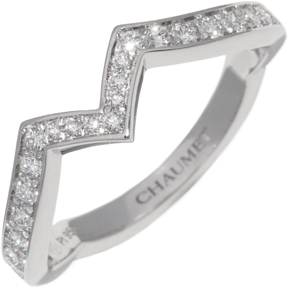 Chaumet Pt950 Diamond Josephine Amour Aigrette Ring in Great Condition