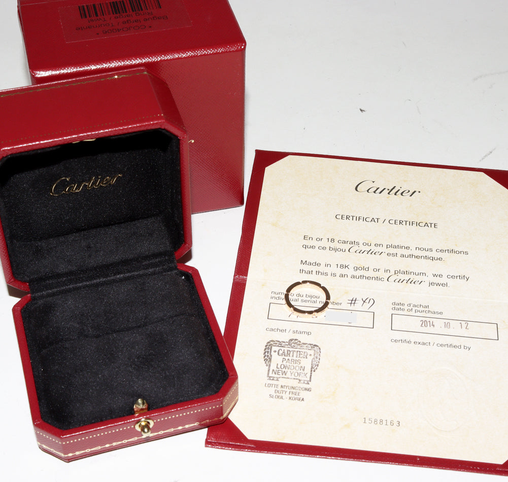 Cartier K18PG Maillon Panthère Wedding Ring B40799 in Great Condition