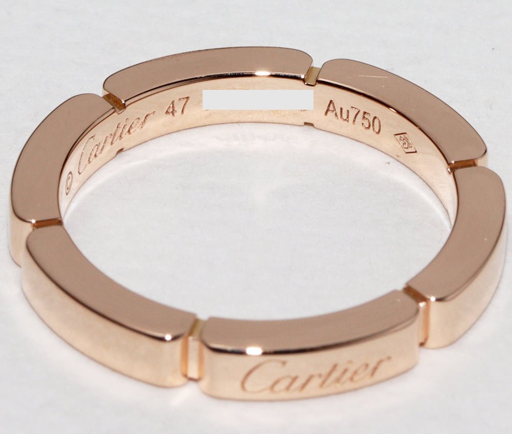 Cartier K18PG Maillon Panthère Wedding Ring B40799 in Great Condition