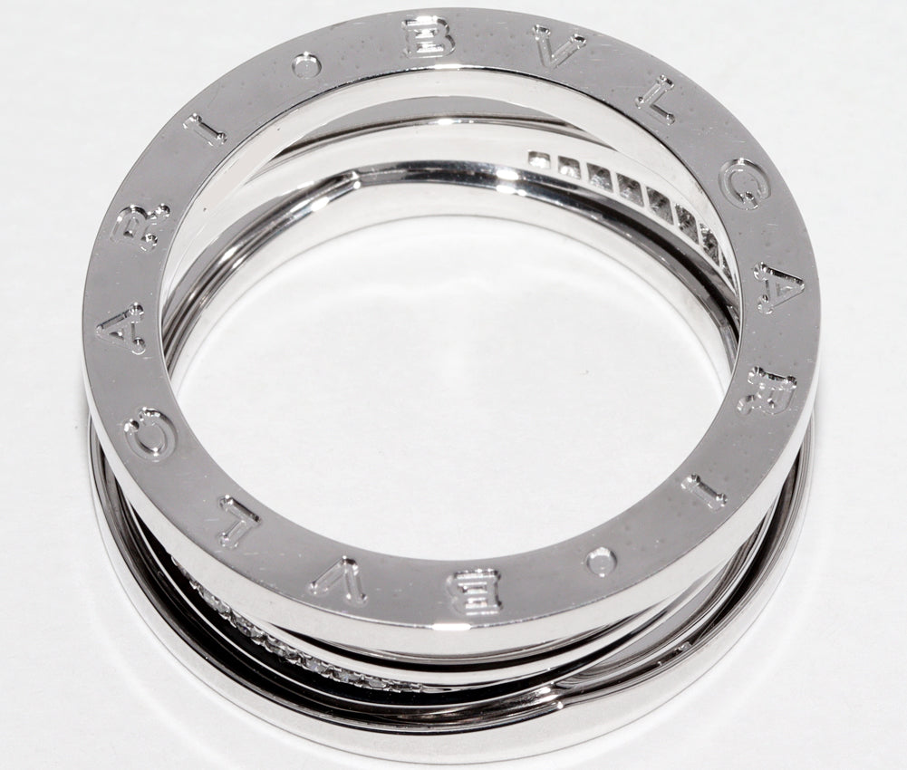 Bvlgari K18WG Diamond B.zero1 Legend Ring in Great Condition